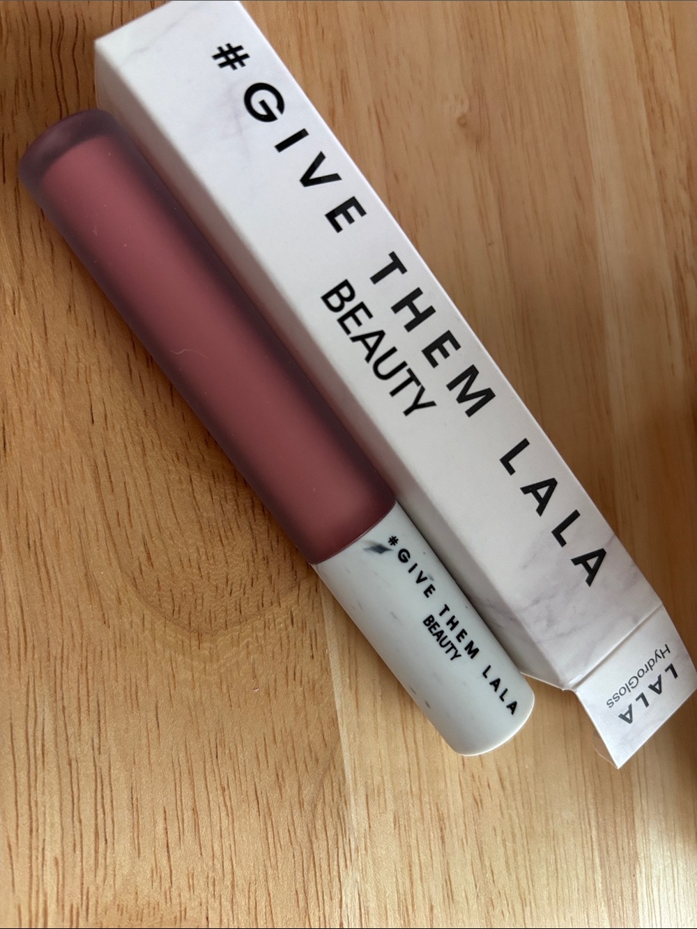 Give Them Lala Hydrating Lip Gloss — Mauve Pink